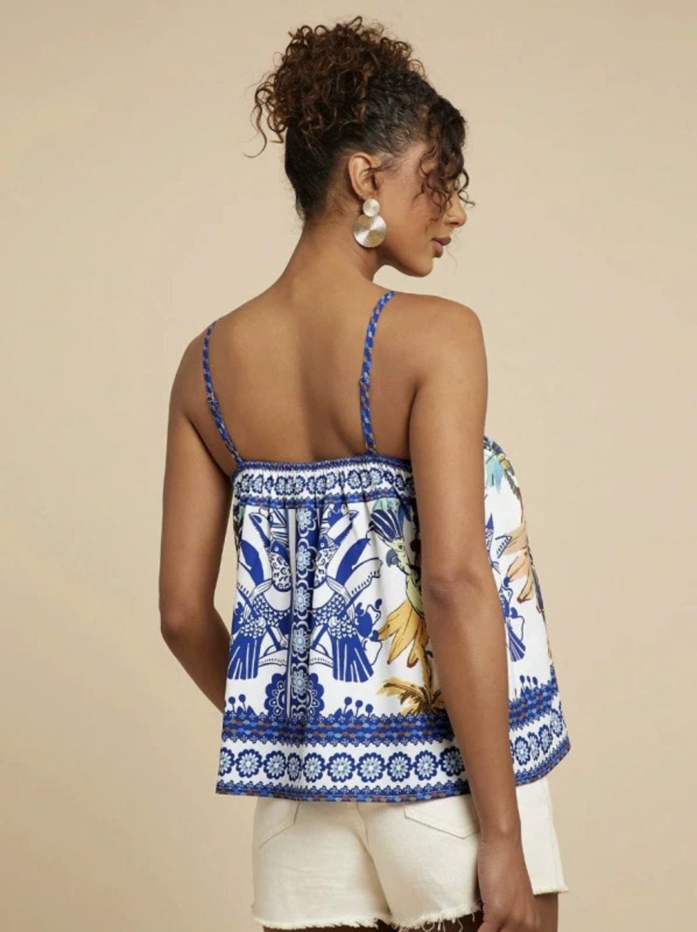 ZARA Spring Summer Womens Off Shoulder Floral Print Top